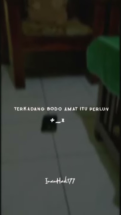 Terkadang bodo Amat itu Perlu (Cocok Untuk Story Wa)