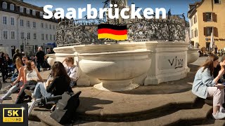 Saarbrücken - Germany  🇩🇪  City center 5.3K - Walking Tour 2022 - City walk - Sarrbrucken Saarland