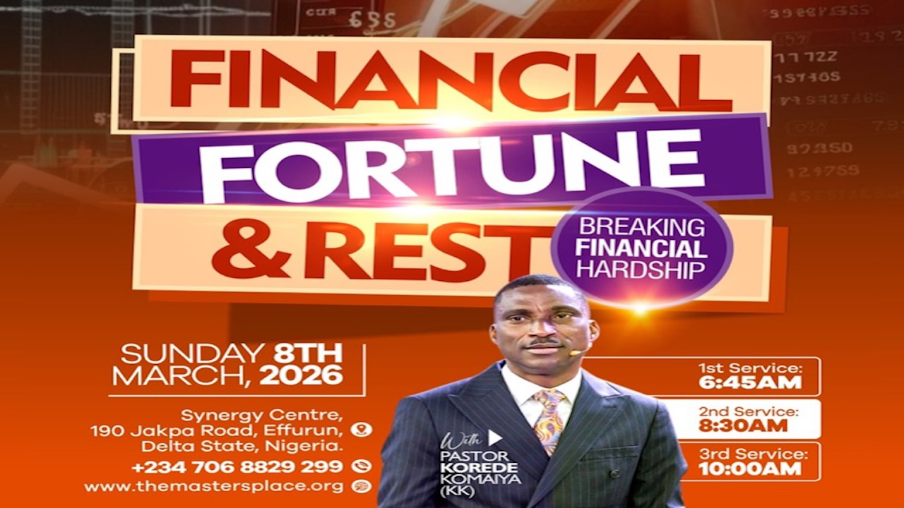 Financial Fortune & Rest With Pastor Korede Komaiya