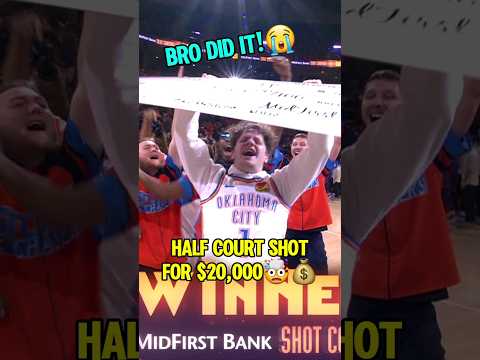 OKC fan DRAINED IT for $20,000!💰