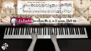 BACH Invention No. 15, in B minor, BWV 786 | Piano Sheet Music