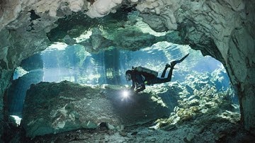THE MOST BEAUTIFUL CAVE DIVING! (HD)