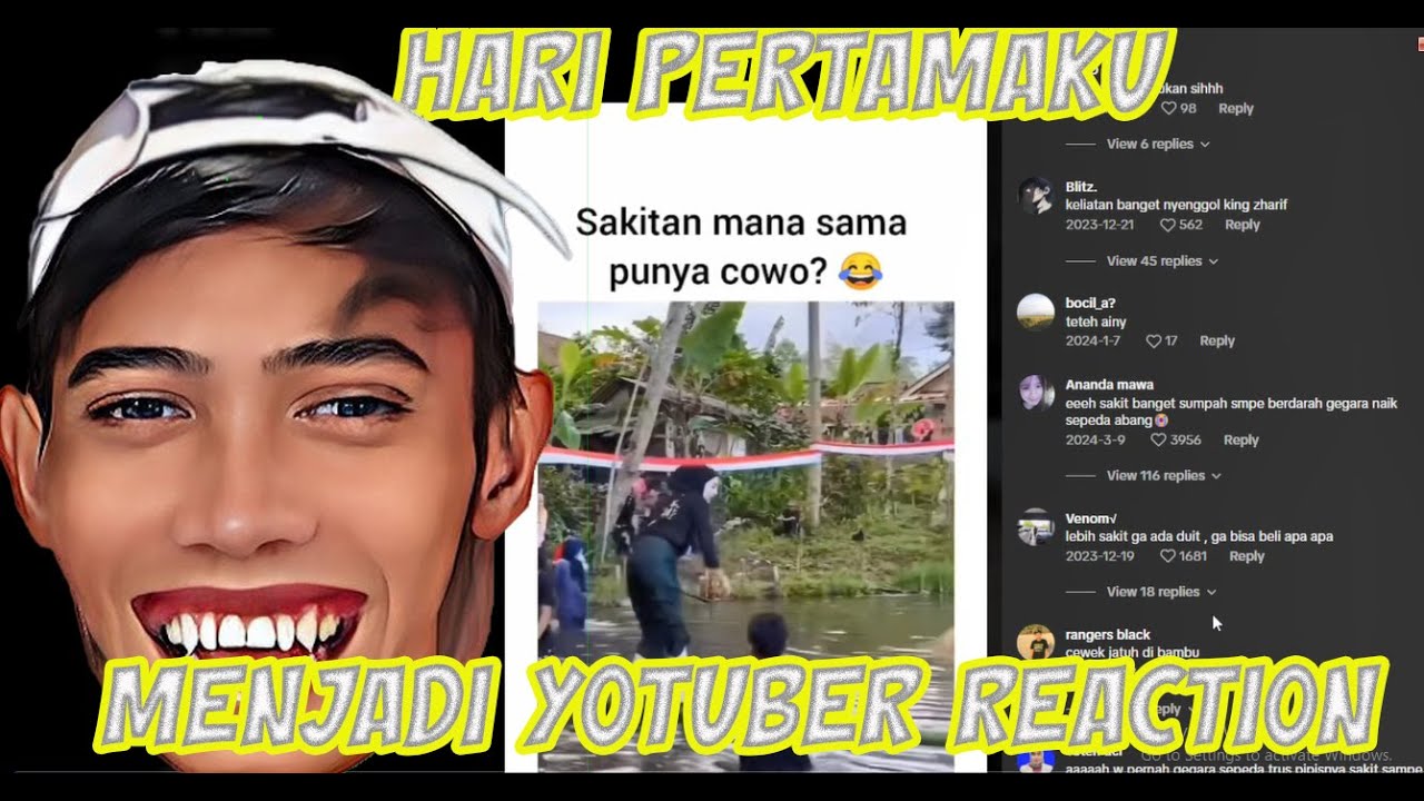 HARI PERTAMAKU MENJADI YOUTUBER REACTION