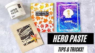 Hero Paste! Add texture, dimension, color and shine to your cards with these helpful tips!