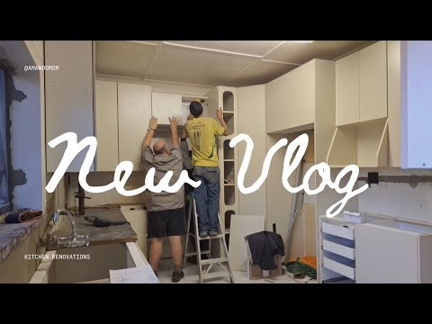 HOME MAKING DAIRIES || FINALLY INSTALLING KITCHEN CUPBOARDS