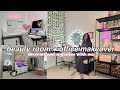 Extreme Room Makeover *aesthetic office + beauty room transformation* | Living Alone at 20