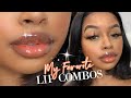 MY FAVORITE LIP GLOSS COMBOS FOR BROWN SKIN! *HIGHLY REQUESTED*