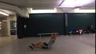 Stick Overhead Sit-Ups