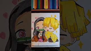 Zenitsu And Nezuko Speed Coloring