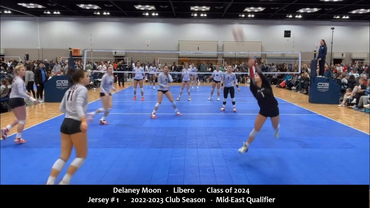 Delaney Moon 1 Volleyball Highlights from MidEast Qualifier 2023 P2 