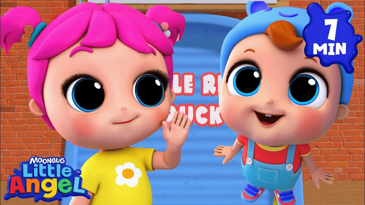 Beep Beep! Little Red Truck 🚚🔔| Little Angel | Kids Happy Place - YouTube