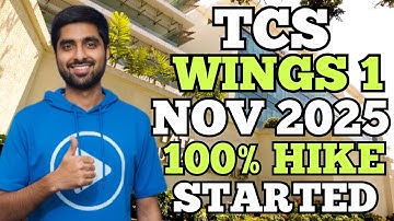 Clear WINGS 1 TCS Nov 2025 Admit Card 😱 100% HIKE Started 🔥