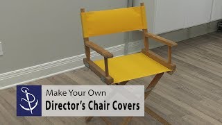How To Replace The Fabric On A Director S Chair Youtube