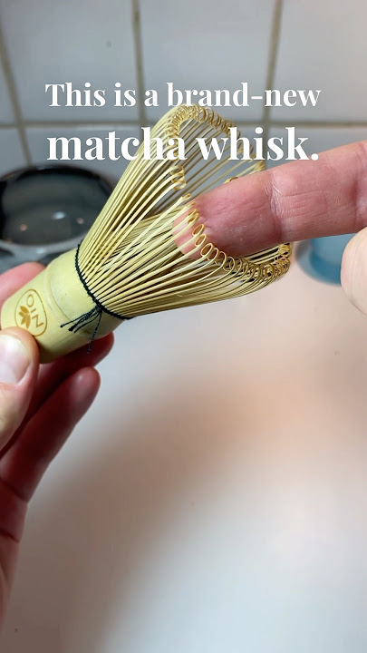 What to do with a new matcha whisk #chasen