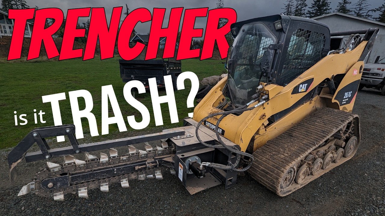 Cheapest Trencher on Craigslist! Is it junk? Skid Steer Trencher Review