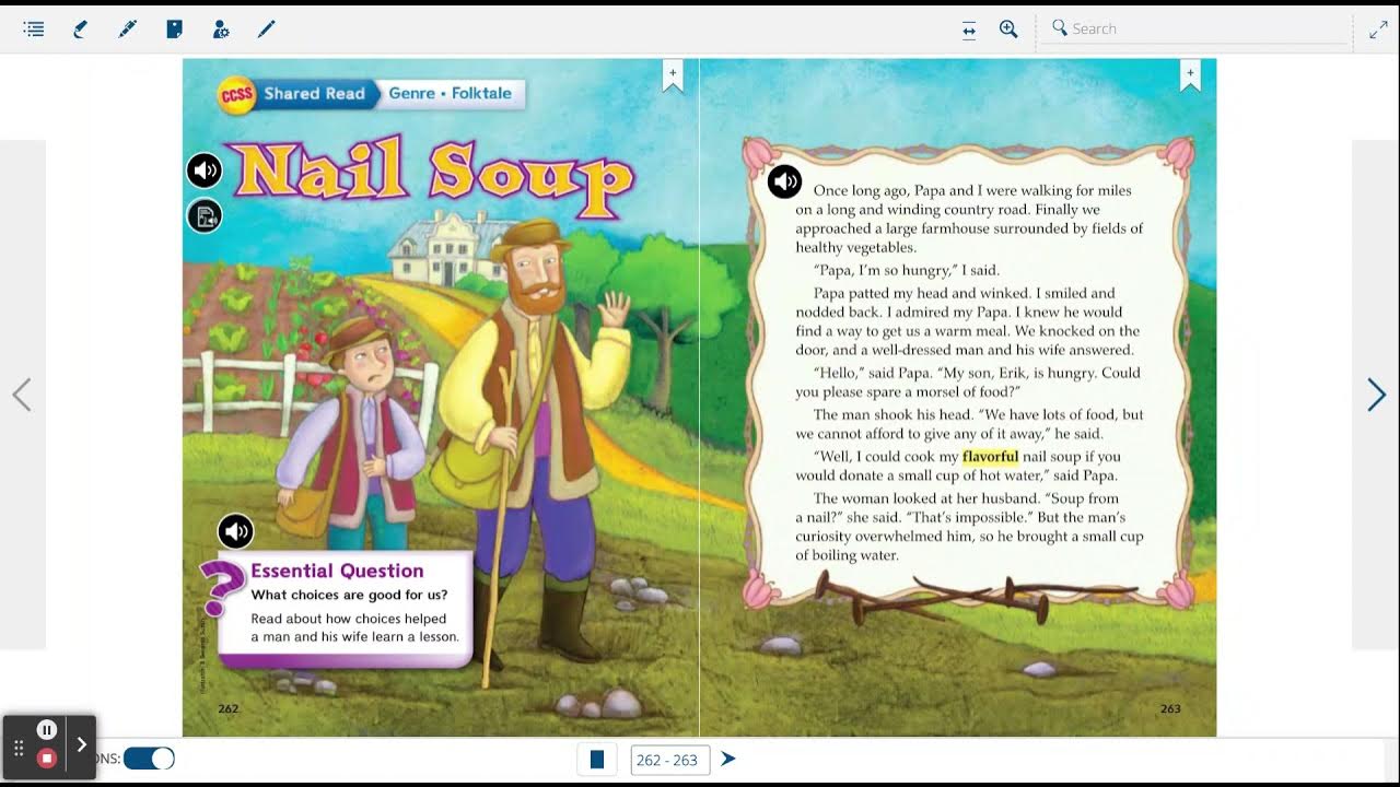 Nail Soup Wonders 3rd grade read aloud YouTube