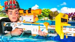 Nerf War: 7 Million Subscribers Vs Papa Jake