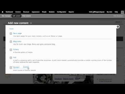 Creating custom content types and custom pages of those content types in Drupal Gardens