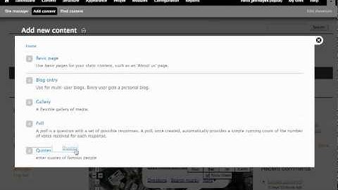 Creating custom content types and custom pages of those content types in Drupal Gardens