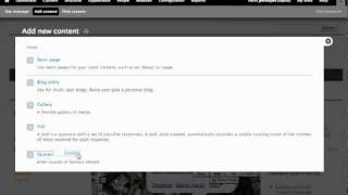 Creating custom content types and custom pages of those content types in Drupal Gardens