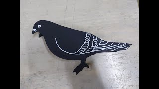 طريقة عمل مجسم طائر / How to make model for a Bird