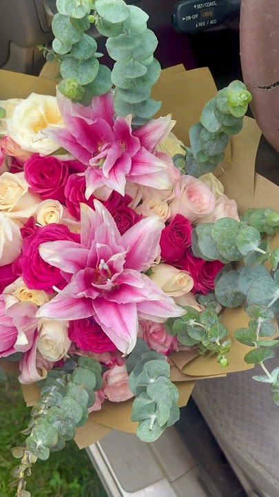 Lilies bouquet #ramobuchon #lilies #forher #diy #shortviral #trending #fyp