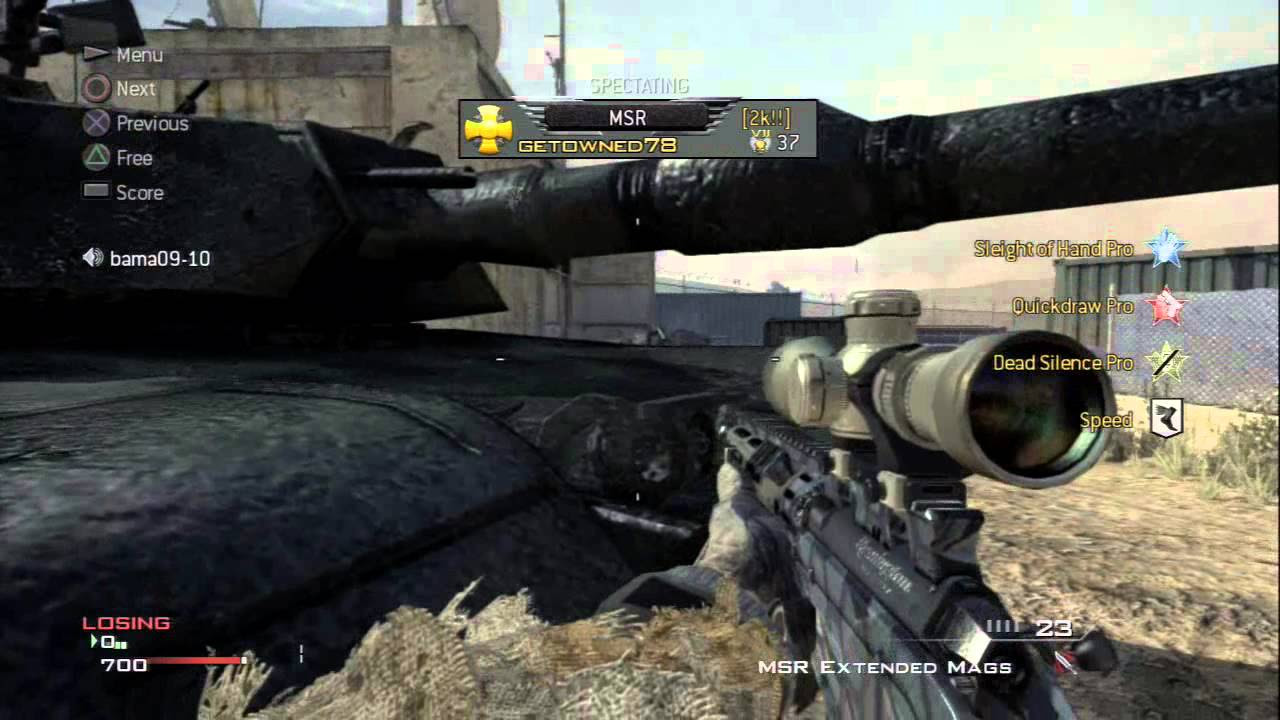 PS3 MW3 - 1v1 QS match
