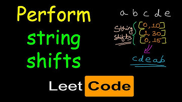 Perform string shifts | Leetcode | String rotation