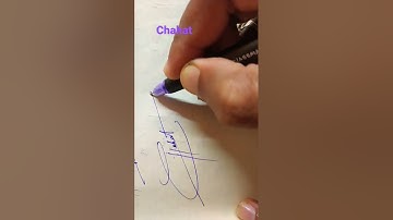 Chahat |#signature #calligraphy #shorts #viral #art #artist #trending #handwriting #viralvideo #pen