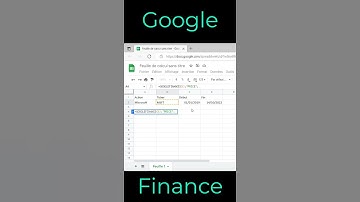 Google Sheets : suivre ses actions avec la fonction Google Finance #shorts