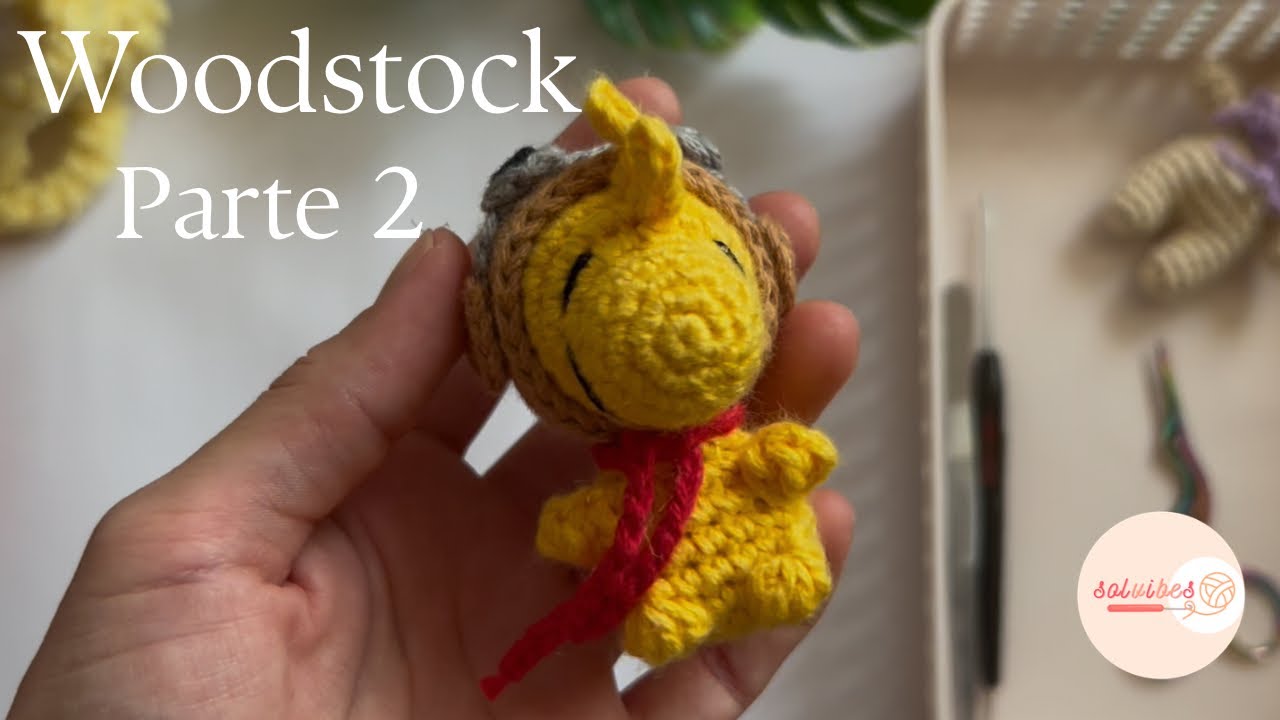 Woodstock aviador a crochet 🌼🌼| Parte 2 (Casco y armado final) ✨✨