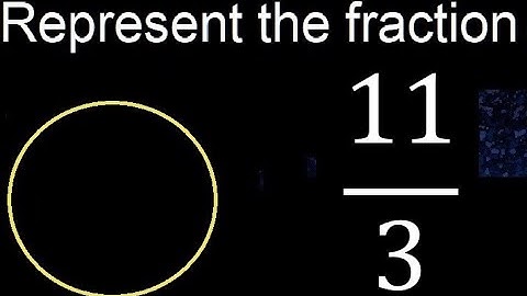 Represent 11/3 graphically . Graphic representation of fractions, graph