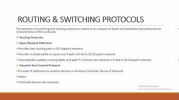 ROUTING AND SWITCHING PROTOCOLS & SECURITY MECHANISM OF OZ DISPATCH NETWORK