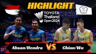 Badminton TOYOTA Thailand Open| Ahsan/Hendra (Indonesia) vs Chiang C. Wei/Wu HsuanYi (Taiwan)