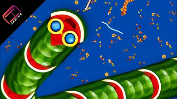 Worms Zone Io || Pro Vs Noob Best Kill || Big Snake Samp Wala Game | Watermelon Snake  Charsi Gaming