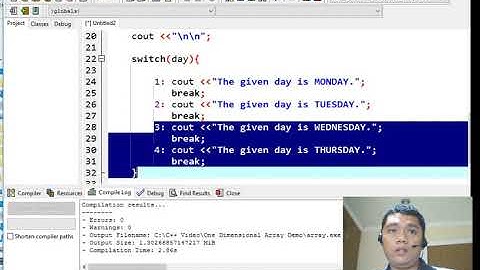 Print a Day Using Switch Statement in C++