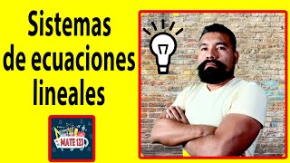 Sistemas de ecuaciones lineales