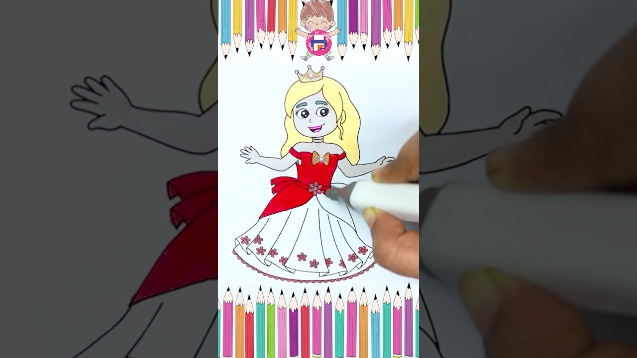 Princess Coloring Pages Magic - Fun & Educational Videos for Kids!