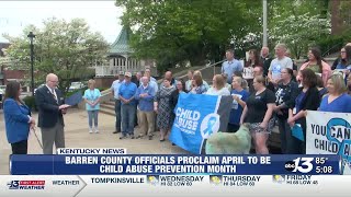 Barren County Officials proclaim April as “National Child Prevention Awareness Month”