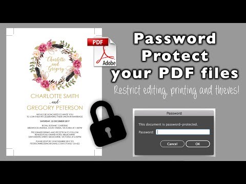 How to password protect PDF files | Secure your PDF documents | Eternal Stationery
