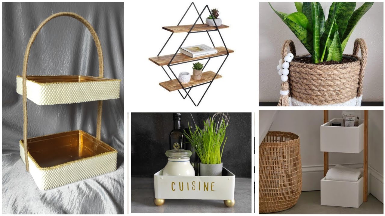 اصنعي منظمات راقية باشياء ترميها كل يوم #diy #decor #ideas #خيط الخيش #منظمات_المطبخ