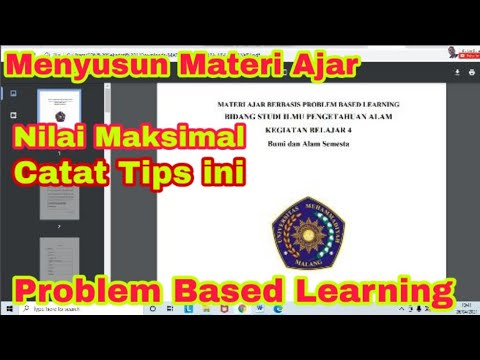 Contoh Materi Ajar Dan Cara Menyusun Materi Ajar Berbasis Masalah Pada Ppg Daljab 2021 Ppg Daring Youtube