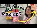 How to Add A Feed Bag Pocket To The Magic Tote Bag ~ EASY