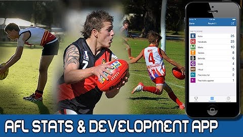 AFL Stats & Development App – Footybook for mobile