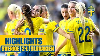 Brodin och Hammarlund tog Sverige till EM 2017 | Highlights | Sverige-Slovakien 2016