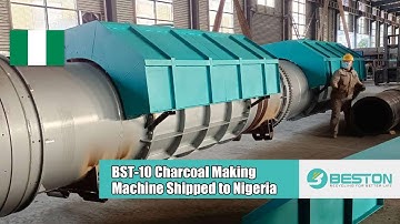 BST-10 Charcoal Making Machine to Nigeria | Turn Waste Straw to Charcoal