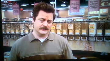 Ron Swanson Shopping Healthy