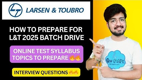 L&T interview experience | L&T online test syllabus exam pattern | coding questions | #larsentoubro