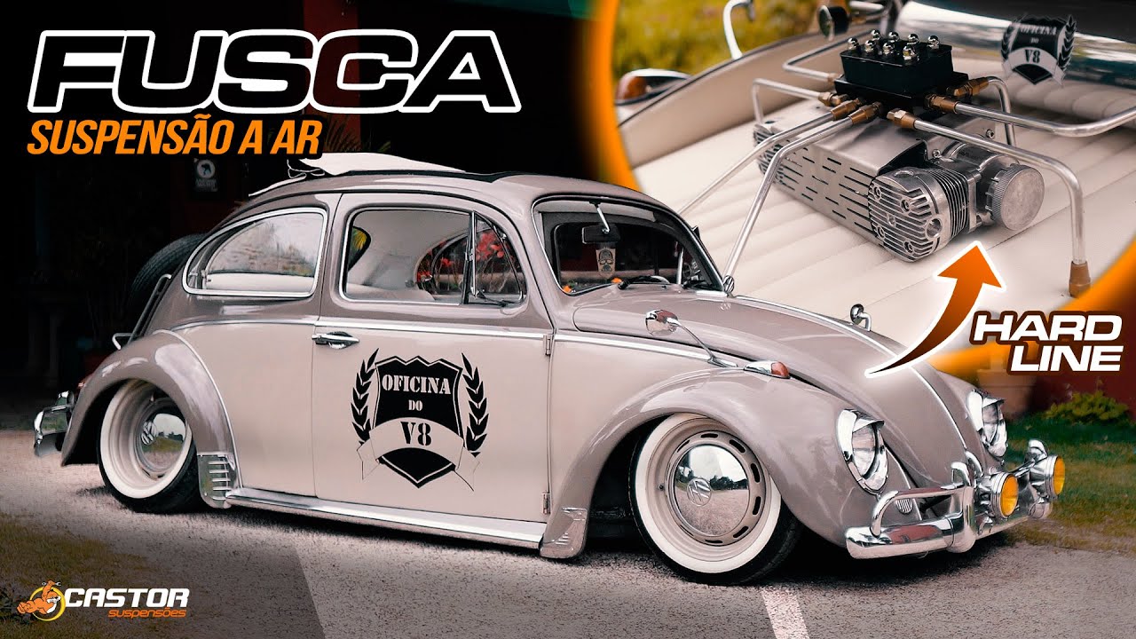 FUSCA + SUSPENSÃO A AR CASTOR - YouTube
