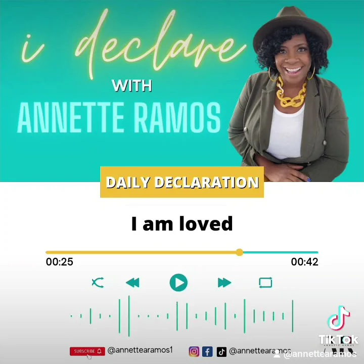 Today's Declaration: I am loved